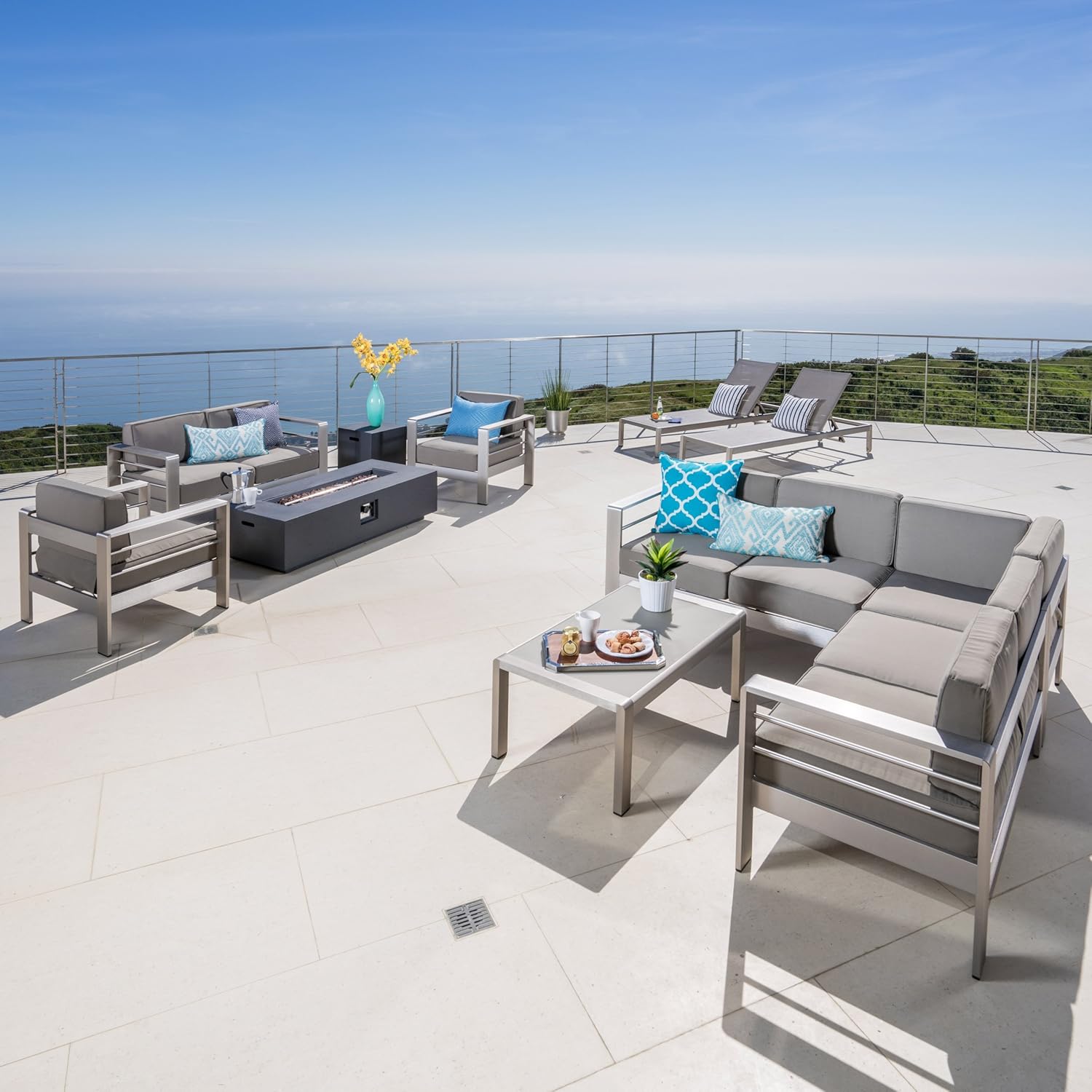 Best conversation set patio furniture with firepit