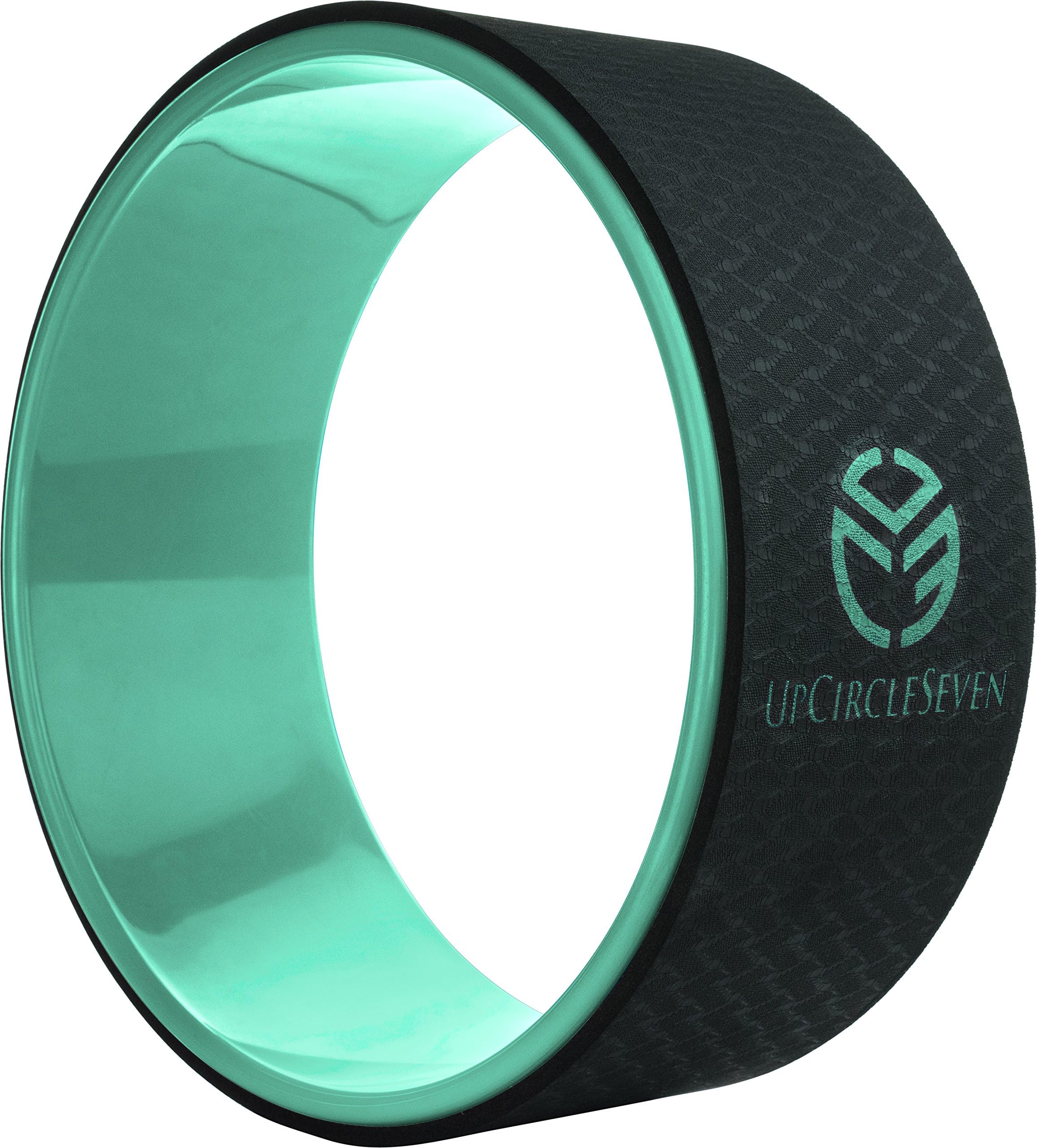 UpCircleSeven Yoga Wheel - [Pro Series] Strongest & Most Comfortable Dharma Yoga Prop Wheel, Perfect Accessory for Stretching and Improving Backbends, 12 x 5 Inch Basic