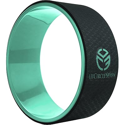 UpCircleSeven Yoga Wheel - [Pro Series] Strongest &amp; Most Comfortable Dharma Yoga Prop Wheel, Perfect Accessory for Stretching and Improving Backbends, 12 x 5 Inch Basic