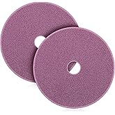 Duraaamo 2 Pcs 1/8 Inch Grinding Wheel Chainsaw Chain Sharpening Replace Chain Sharpening Grinding Wheel Discs Ceramic Stone Replace (Pink-red)