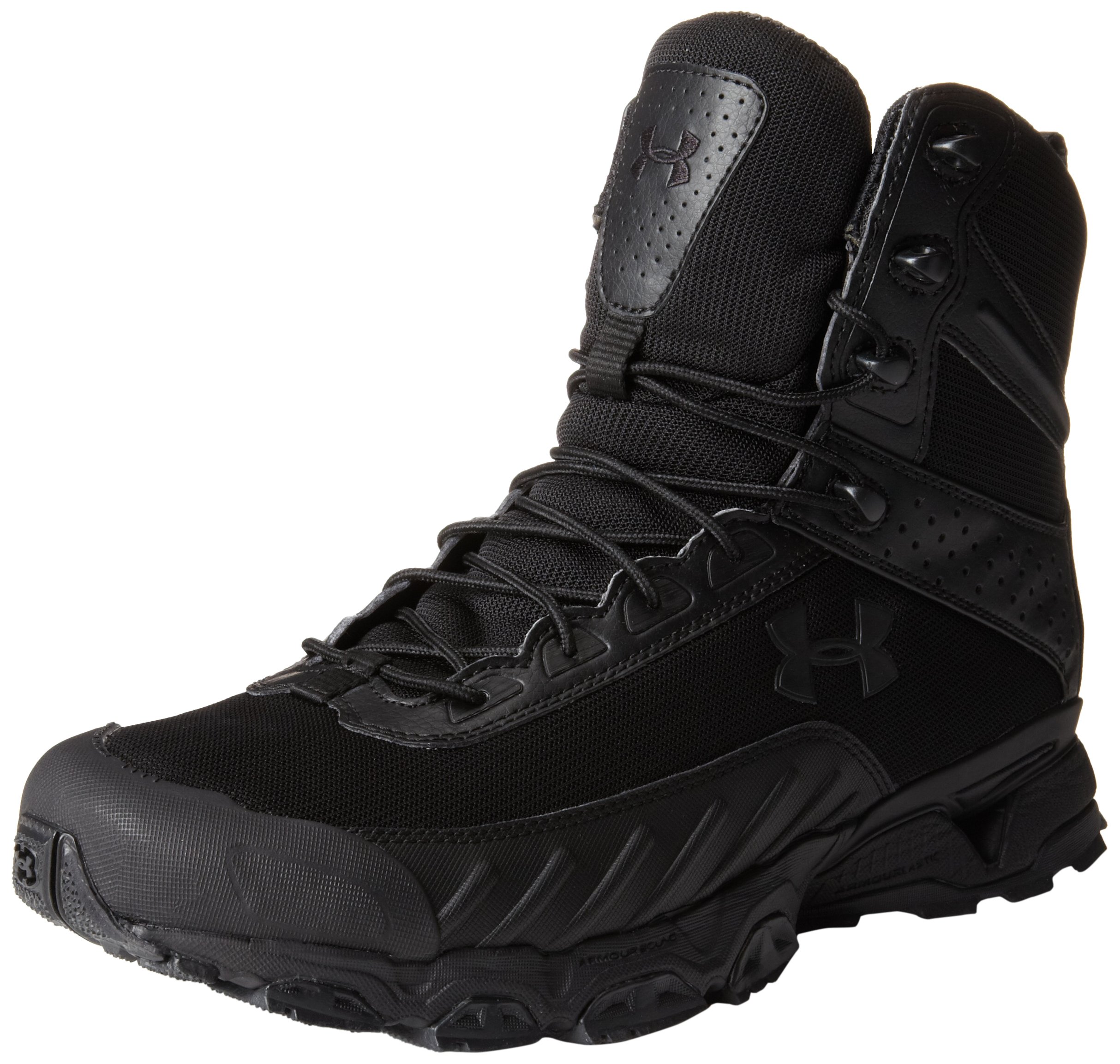 Galleon Under Armour Men's UA Valsetz Side Zip Tactical Boots 10 Black