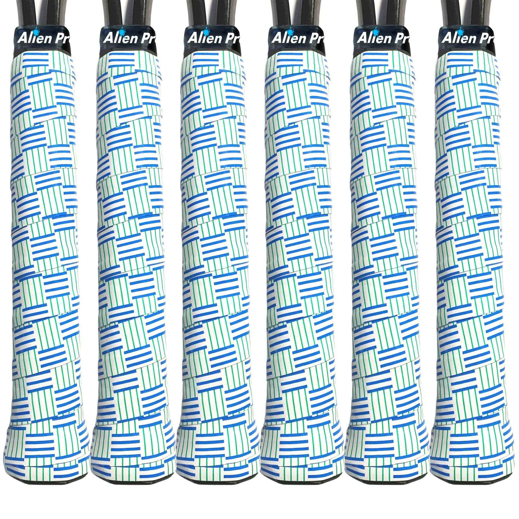 Alien Pros Tennis Racket Grip Tape (6 Grips) – Tac Moisture Feel Tennis Grip – Tennis Overgrip Grip Tape Tennis Racket – Wrap Your Racquet for High Performance (6 Grips, Pink Hearts)