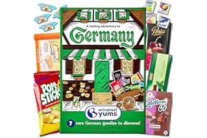 Universal Yums | German Tasting Adventure | German Candy, Chocolate from Germany & Exotic German Snacks | Delicious Snack Box Gift for Men, Women, College Students, Movie Night, Halloween & Birthdays