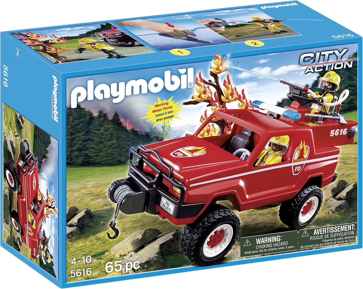 Playmobil Fire Terrain Truck Playset, Storage & Accessories Amazon Canada