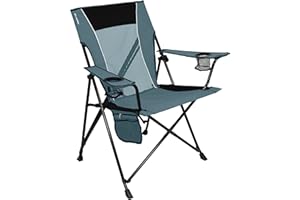 Kijaro Portable Camping Chairs - Enjoy the Outdoors with a Versatile Folding Sports Chair for Outdoor & Lawn - Dual Lock Feature Locks Position – Hallet Peak Gray