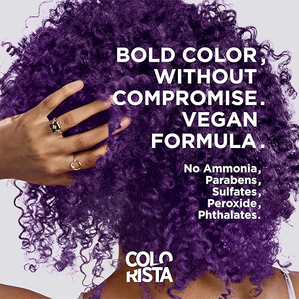L’OREAL PARIS COLORISTA SEMI PERMANENT HAIR COLOR FOR BLEACHED OR BLONDE HAIR, COLOR DEPOSITING HAIR MASK FORMULA, BRIGHT RED