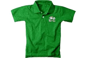 Wes and Willy Youth Boys/Girls College Sports Fan Short Sleeve Polo Cloudy Yarn