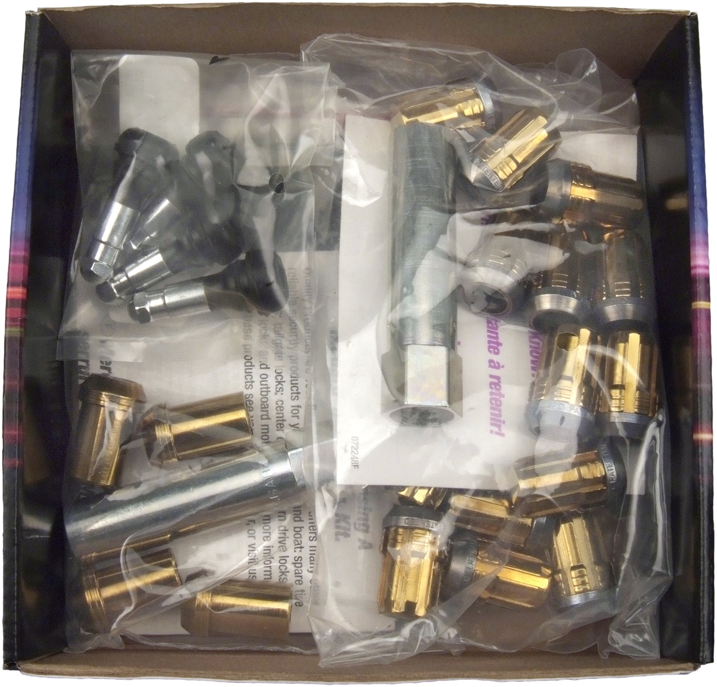 McGard65557GD Chrome/Gold SplineDrive Wheel Installation Kit (M12 x 1.5 Thread Size) - for 5 Lug Wheels