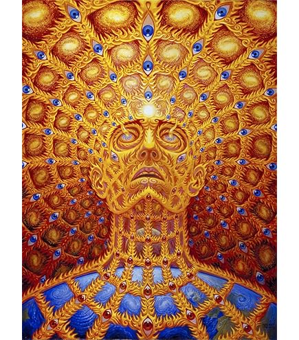 Alex Grey Kissing Spiritual Paintings Fabric Cloth Rolled Wall