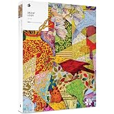Pomegranate 1000-Piece Puzzle for Adults, Colorful Quilt w/Animals | Matte finish, snug fit, 25x25" square jigsaw puzzle, birds, flowers &amp; wildlife, collage puzzle, Grant Leier's Quilt