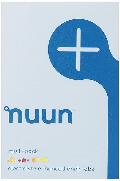 NUUN SPORT ELECTROLYTE TABLETS WITH MAGNESIUM, CALCIUM, POTASSIUM, CHLORIDE & SODIUM, GLUTEN FREE & VEGAN, MIXED FLAVORS, 4 PACK (40 SERVINGS TOTAL)