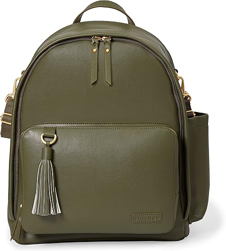 skip hop duo backpack olive