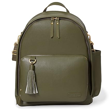 Skip Hop 200605 Greenwich Simply Chic Wickelrucksack, olive grün