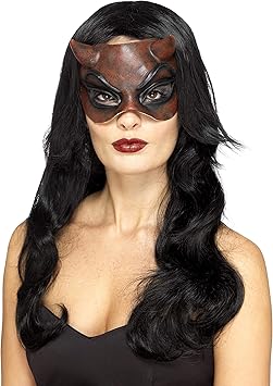 Smiffys Masque De Bal Masque Diable Femme Rouge Latex Amazon Fr Jeux Et Jouets