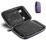 Duronic HDC2 Portable EVA External Hard Drive Case Violet 15x11x3cm 2.5" HDD/SSD view 5