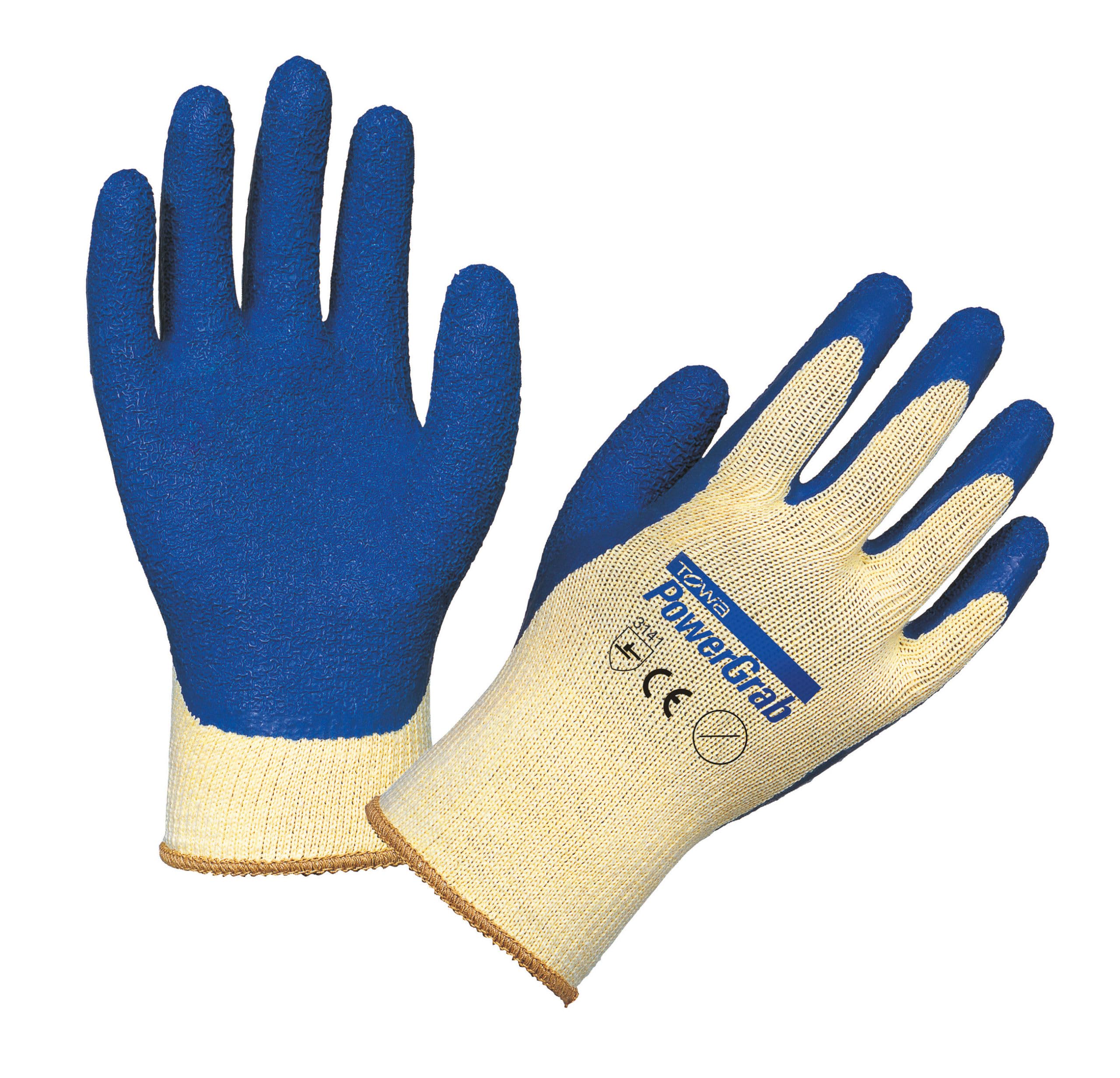 TOWA Kerbl 297204 Polyester/Cotton PowerGrab Glove, Size, 10