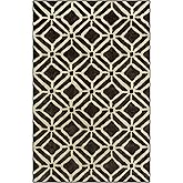 Maples Rugs Moderna Geometric Area Rugs – Made in USA – Washable, Non Slip Indoor Carpet for Entryway, Foyer, Kitchen, and Ba