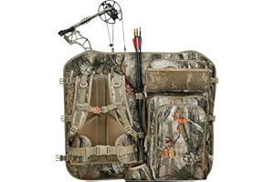 Camo Bow Hunting Backpack for Men and Women, Saddle Hunting Back Pack with Bow Holder, Elk and Deer Hunting Bag