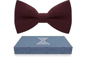 Bow Tie House Mens Bowties Pre-tied Shape Clip on Bowtie Solid Men Formal Wear for kids, baby boys, toddler any age bow ties