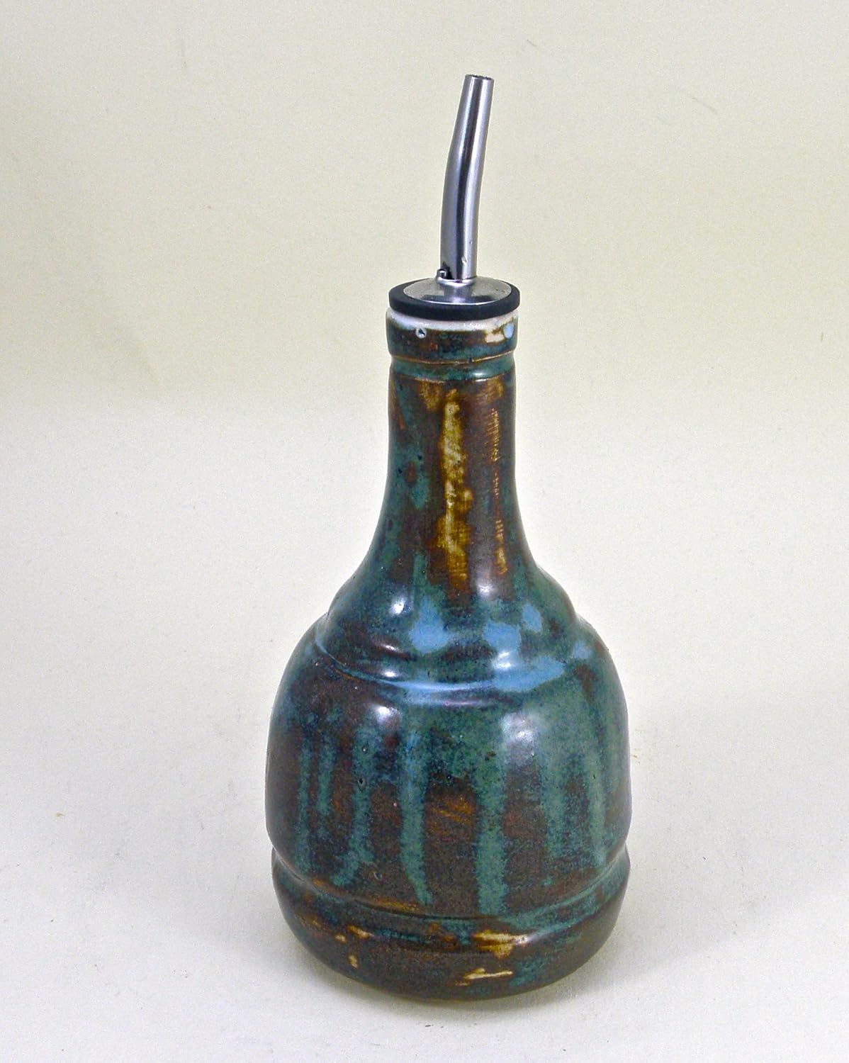 Ceramic oil bottle , Oil dispenser , Olive oil bottle