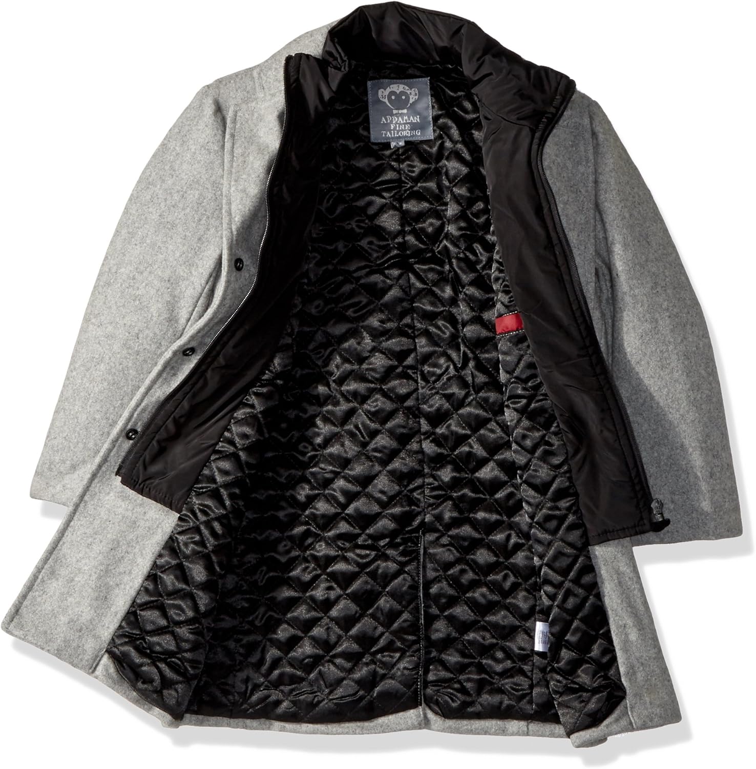 Appaman Boys' City Overcoat, Stone Grey, 2T: Clothing