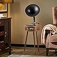 HZLSBL Gramophone Record Player，Italian Style Gramophone Vinyl Record Player with Control/Bluetooth/USB/FM Vintage Record Players Turntables 2 Speed(33/45), Hi-Fi, Classic Tripod Retro Wooden Design