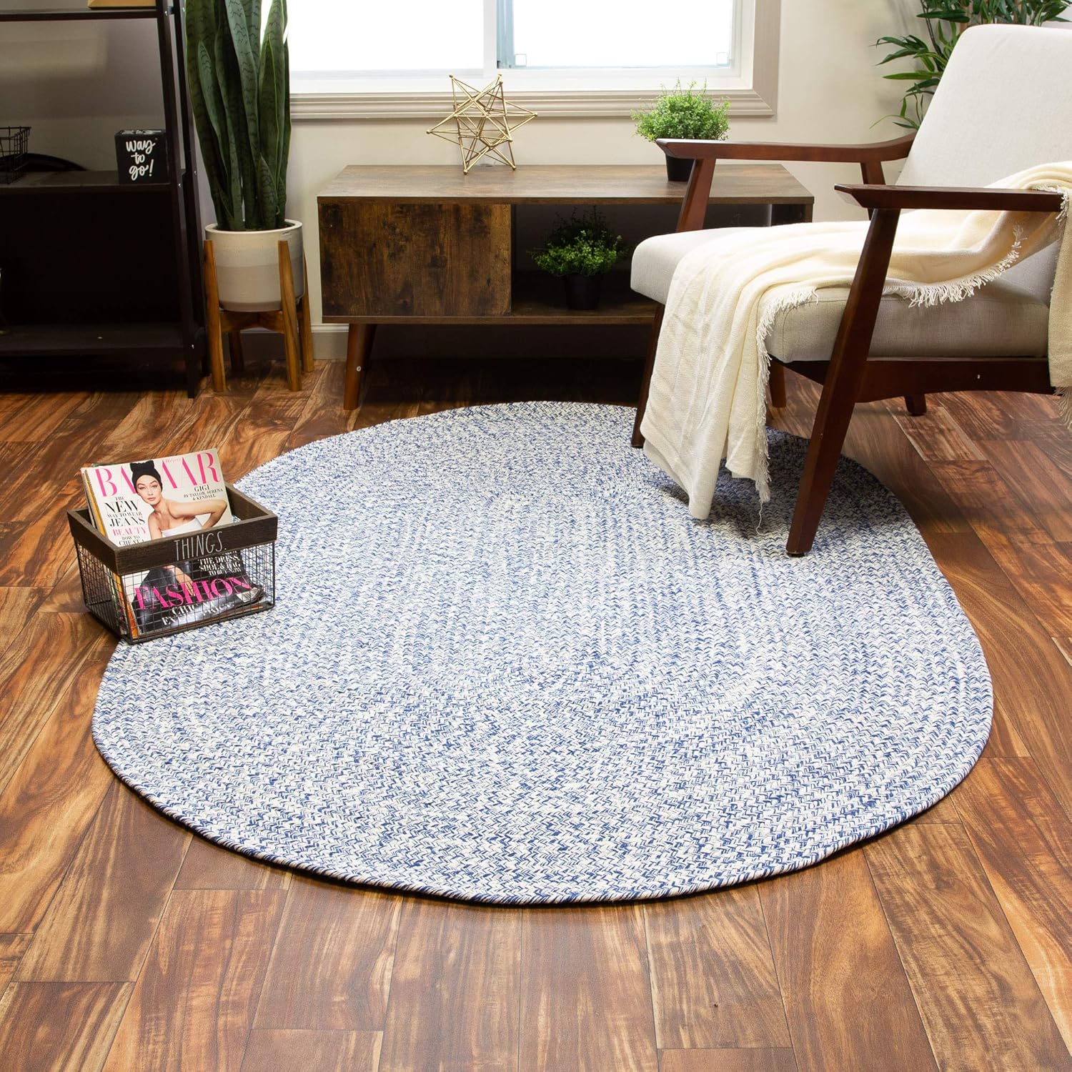 Super Area Rugs Farmhouse Braided Rug Cotton Kitchen