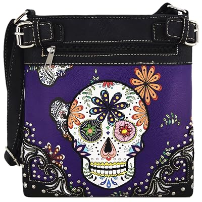 Sugar Skull Day of the Dead Cross Body Handbags Dominican  display picture 2