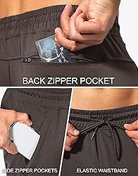 G Gradual Men's Sweatpants with Zipper Pockets