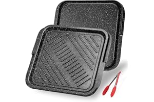 ESLITE LIFE 10.5 Inch Nonstick Reversible Griddle & Grill Pan, PFOA Free