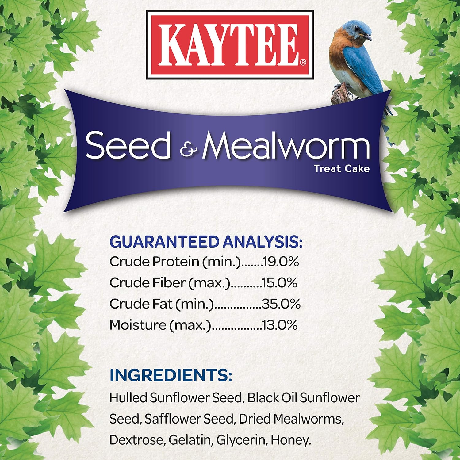 Kaytee Seed & Mealworm Treat Cake, 1.4 lb: Pet Supplies