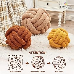 Uvvyui Knot Pillow Ball, Soft Home Decorative