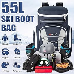 Gelindo 55L Ski Boot Bag Backpack: Large Ski Snow