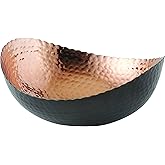 Elegance Eclipse Bowl, 8.25" x 7.5", Black/Copper