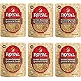 Royal Basmati Brown Rice with Quinoa and Garlic - Ready to Heat Basmati Rice - (6 Pack) 8.5 oz Microwaveable Pouch