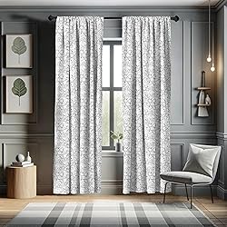 Lunarable Atom Window Curtains, Simplistically