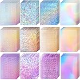 120 Sheets Metallic Glitter Shimmer Cardstock 8.5 x 11, 250gsm/92lb Metallic Craft Paper for Crafts, Card Making, Party Decor