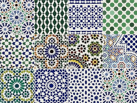 Moroccan Tile Stickers for Kitchen 