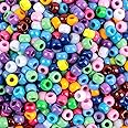 1000 Pcs Pony Beads Bulk - Plastic Bracelet Beads Sukh 6x9mm Pony Bead for Bracelets Making Multi-Colored Bracelet Bead for H
