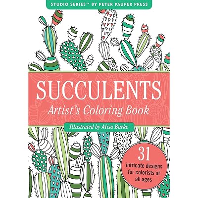 Succulents Portable Adult Coloring Book Succulents Portable Adult Coloring Book