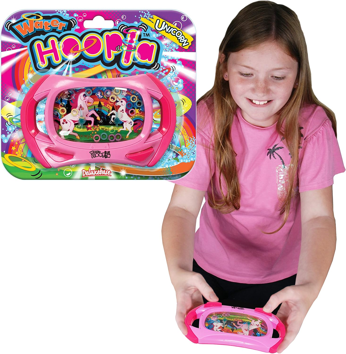 Water Hoopla Unicorn from Deluxebase. Fantasy Retro Toys Water