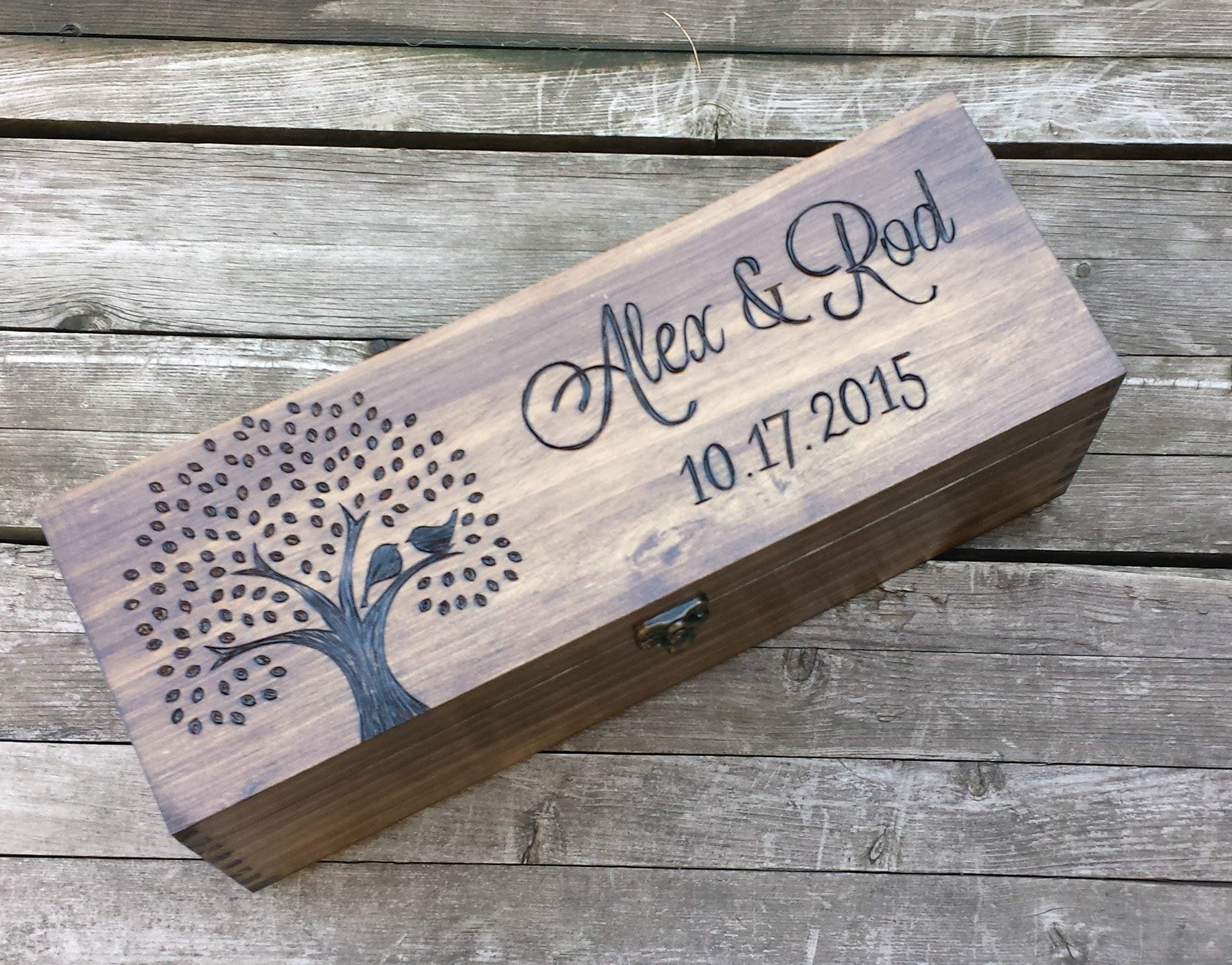 Customized champagne box by ArrowSarah