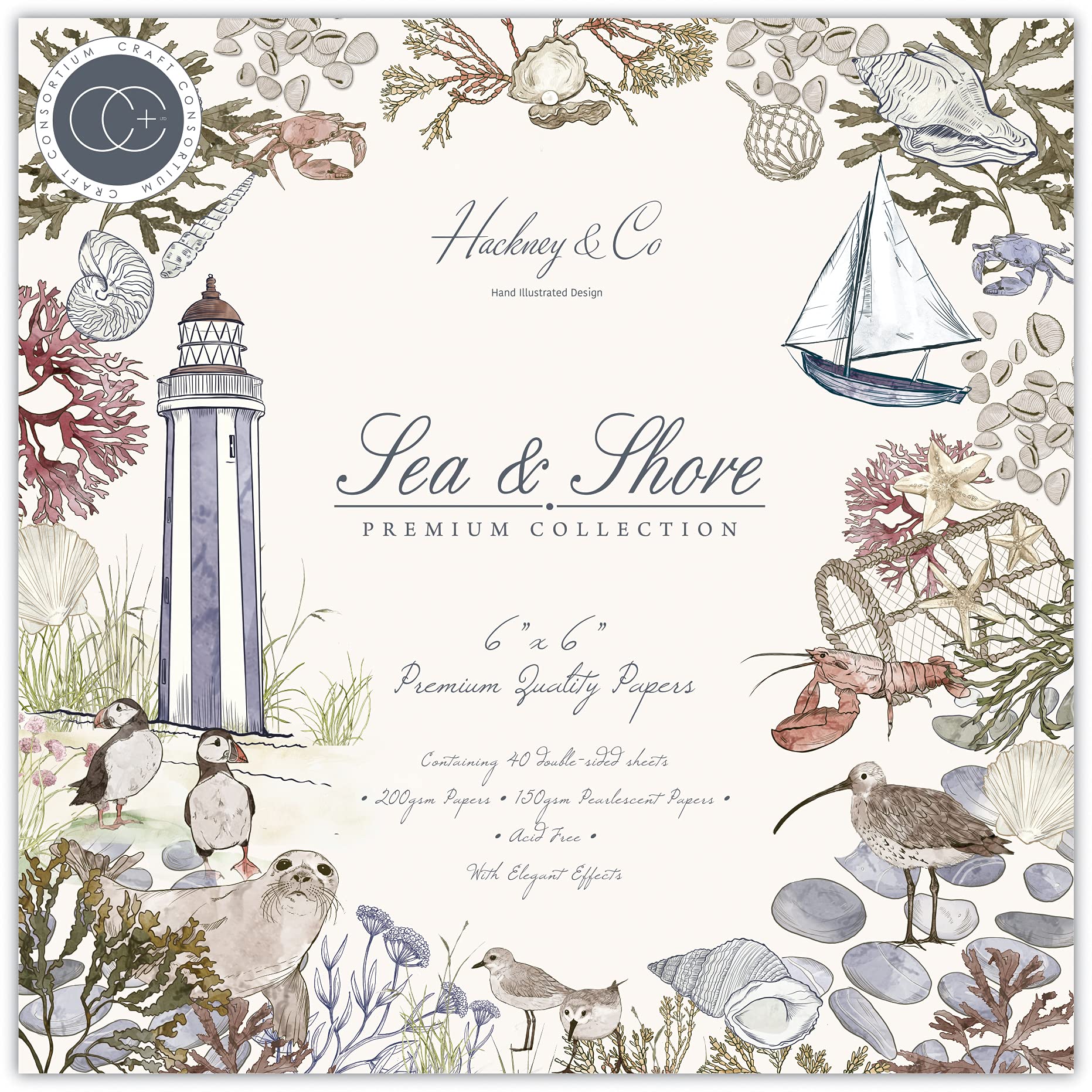 Sea & Shore 6"x6" Premium Paper Pad