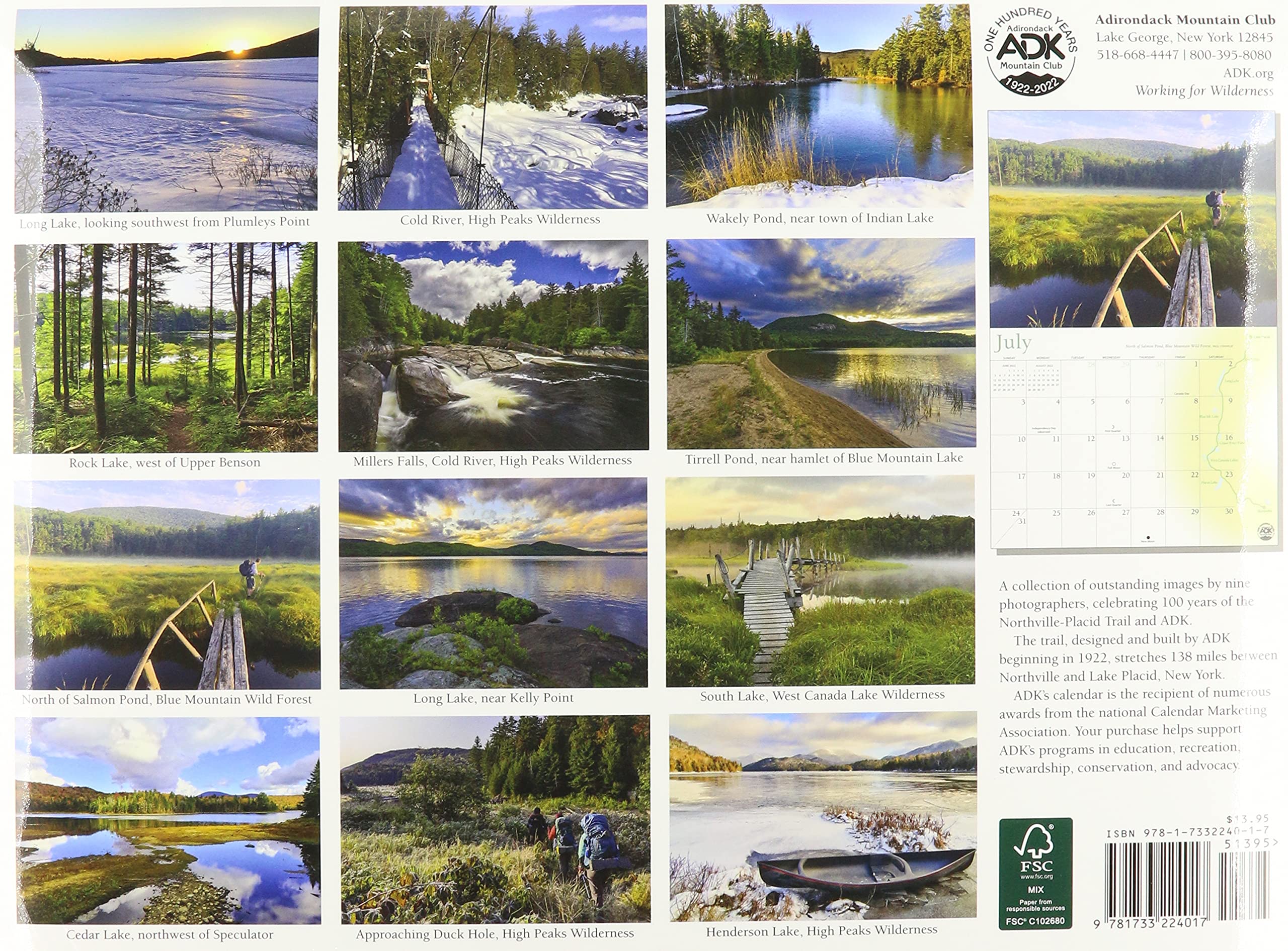 Adirondack Mountain Club 2022 Calendar: Adirondack Mountain Club, Adirondack Mountain Club, Collection Of Adirondack Mountain Club Photographers, Collection Of Adirondack Mountain Club Photographers: 9781733224017: Amazon.com: Books