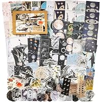 Knaid 200 Pieces Vintage Ephemera Pack Decoupage Paper Junk Journal Kit Scrapbook Planner Sticker Supplies for Art…