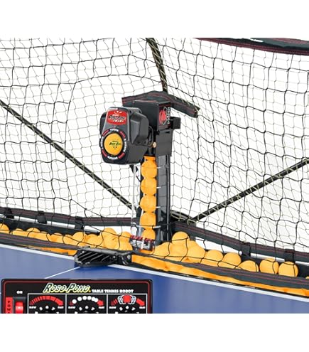 ロボロ Table Tennis Robot with Capture Net, ZXMOTO Automatic Ping Pong
