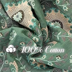 MSGKV Boho Throw Blanket for Couch Bed 100% Cotton