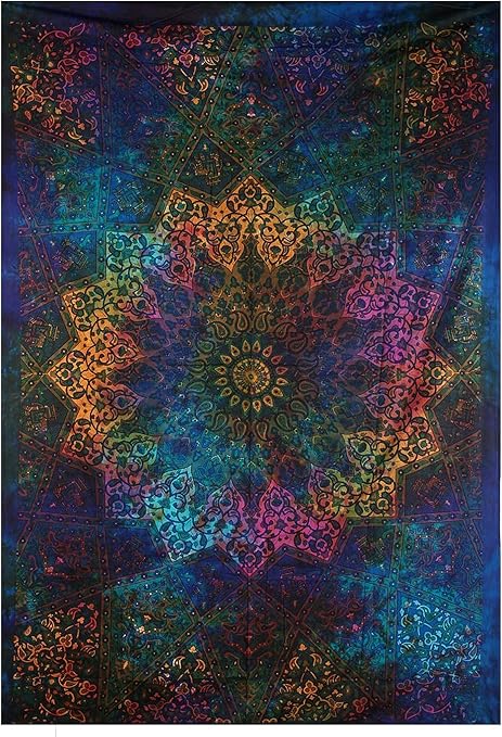 tela decorativa para pared con motivo decorativo bohemio tela decorativa para pared con motivo decorativo de mandala estrella y elefante tela