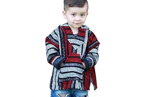 Youth Kids Childrens Mexican Baja Hoodie Pullover Sweater Unisex Boys Girls