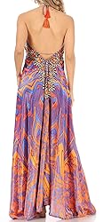 Sakkas 1817 - Lizi Womens Maxi High-Low Halter